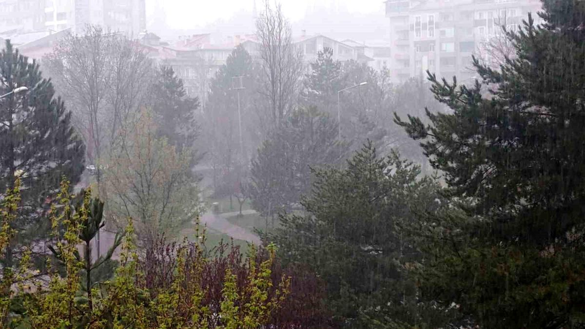 Sivas'ta gök gürültüsü ve kuvvetli yağış etkili oldu