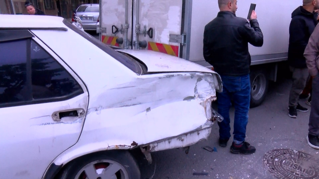 Security camera image of the accident scene in Bağcılar