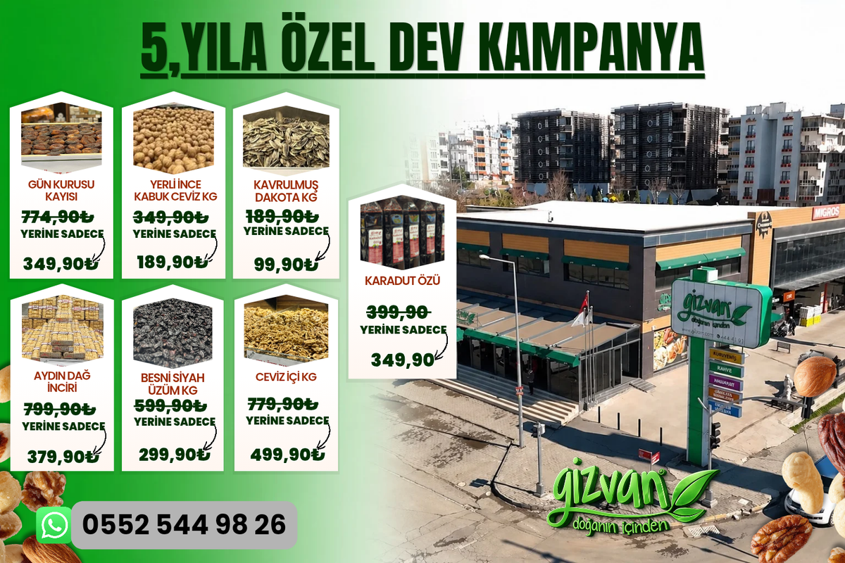 Gizvan’dan 5. Yıla Özel Dev İndirim