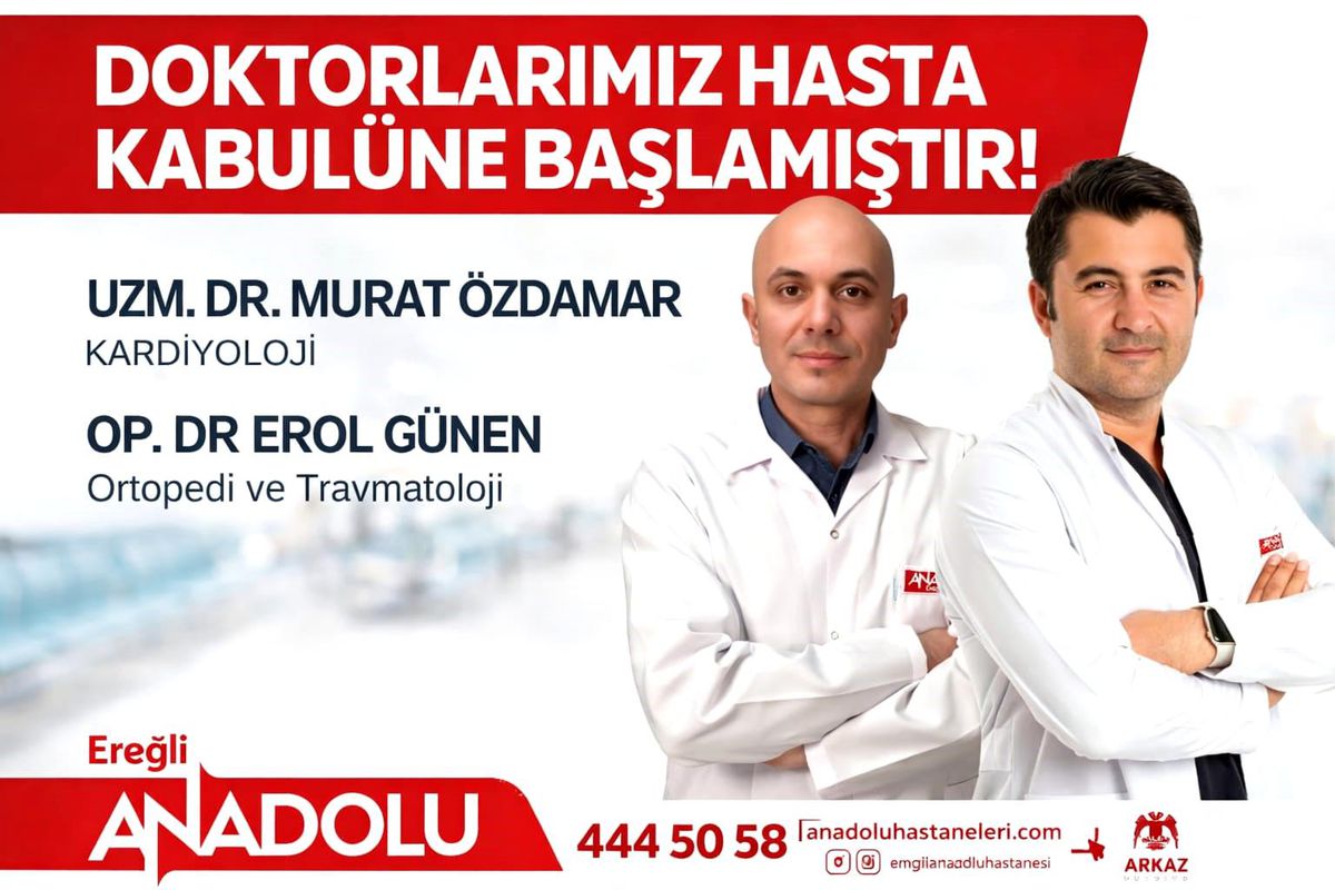 Karadeniz Ereğli'de kardiyoloji ve ortopedi uzmanları göreve başladı