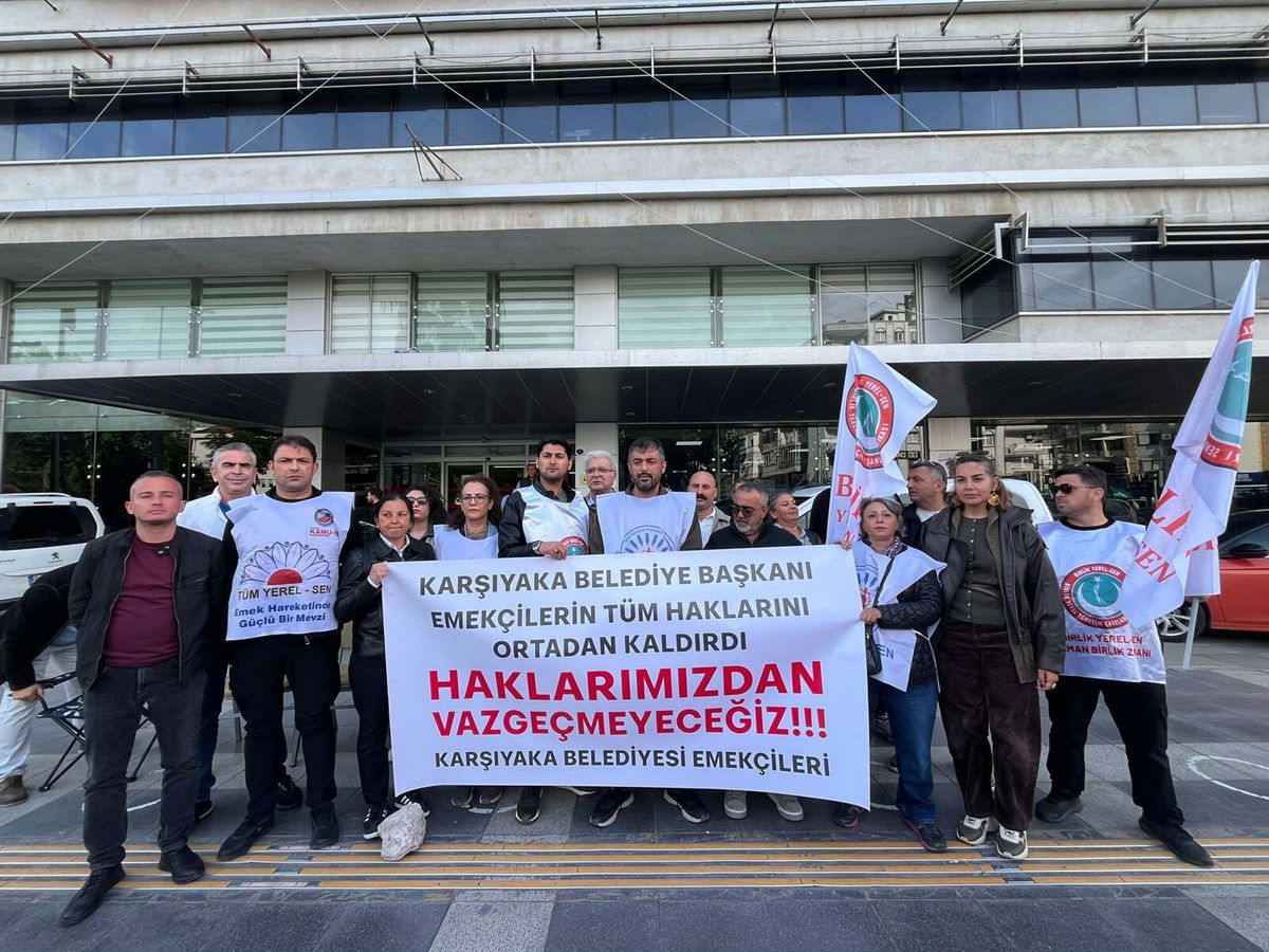 Karşıyaka Belediyesi'nde Memurlar Eyleme Başladı