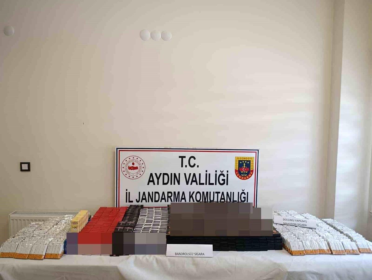 Koçarlı'da kaçak sigara operasyonu