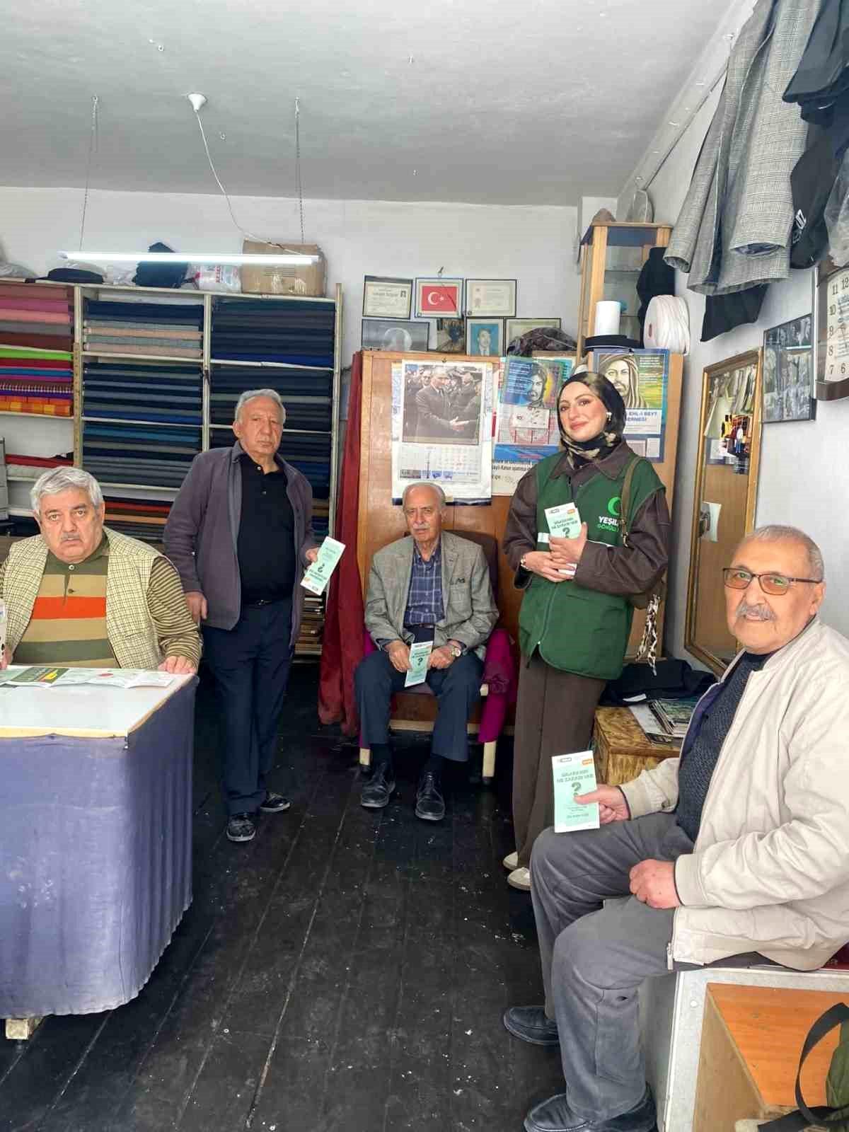 Yeşilay Kars'tan esnafa ziyaret: Bağımlılıkla mücadelede farkındalık artıyor