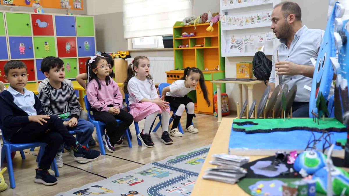 Anaokulu öğrencileri çevre bilinci projesiyle erken yaşta tasarruf öğreniyor