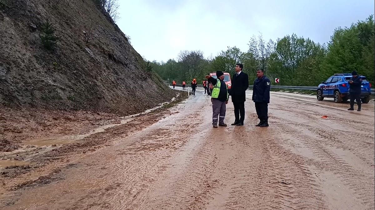 Bilecik'te sağanak yağış sonrası heyelan