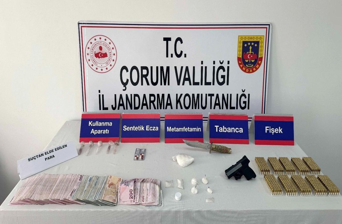 Çorum'da uyuşturucu operasyonu