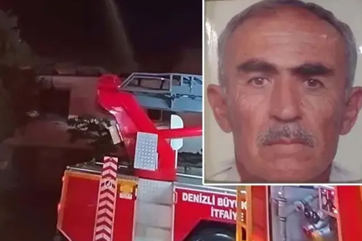 Denizli'de evde çıkan yangında yaşlı çift öldü