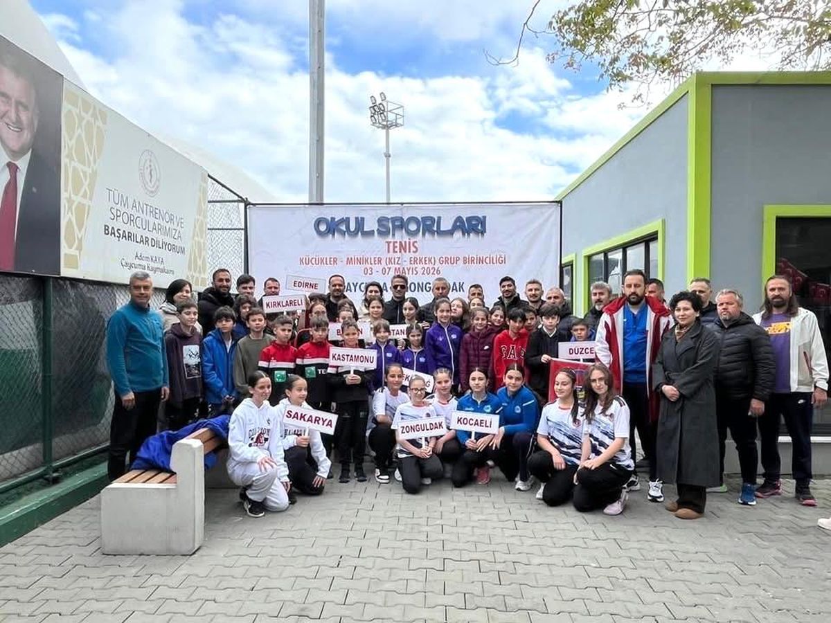 Okul Sporları Tenis Grup Birinciliği Müsabakaları Çaycuma'da başladı