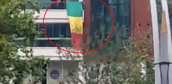 Şehri karıştıran bayrak! Polis evi bastı, gerçek sonradan ortaya çıktı