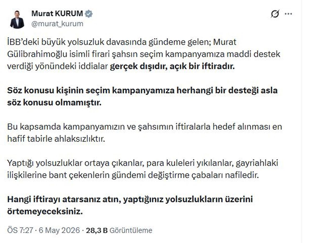 Bakan Kurum'dan İftira Açıklaması: 'Seçim Kampanyamıza Destek Vermedi'