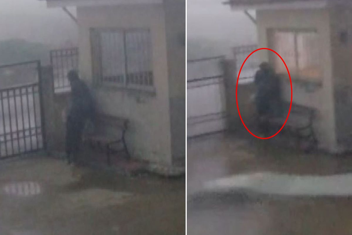 Gaziantep'te fırtınaya yakalanan çobanın zor anları kamerada