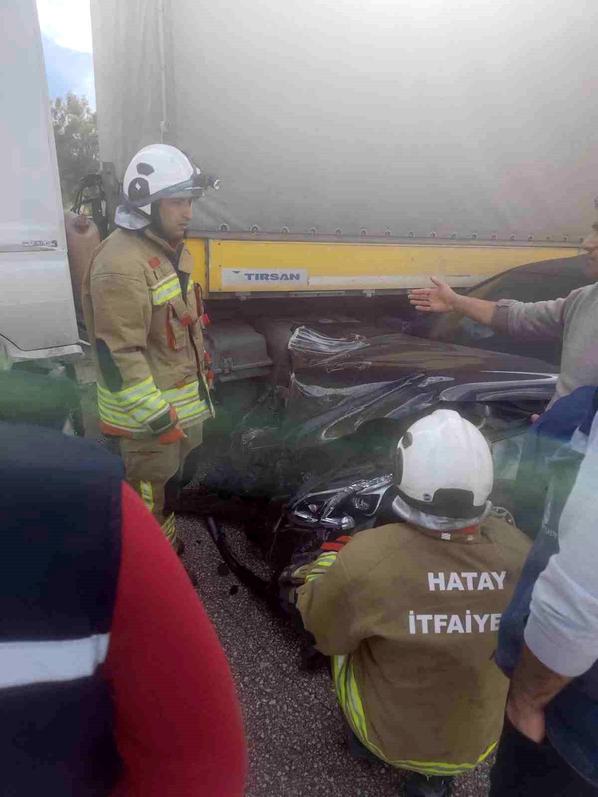 Kırıkhan'da trafik kazası: 1 yaralı