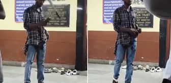 Kafasına saplanan satırla yürüyerek hastaneye gitti