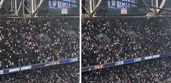 Beşiktaşlı taraftarlardan derbide olay protesto
