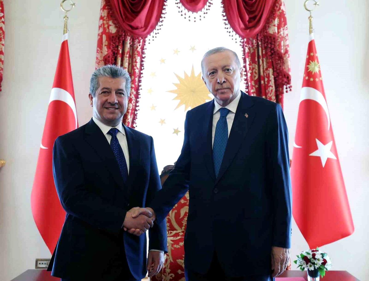 Cumhurbaşkanı Erdoğan, IKBY Başbakanı Barzani'yi kabul etti