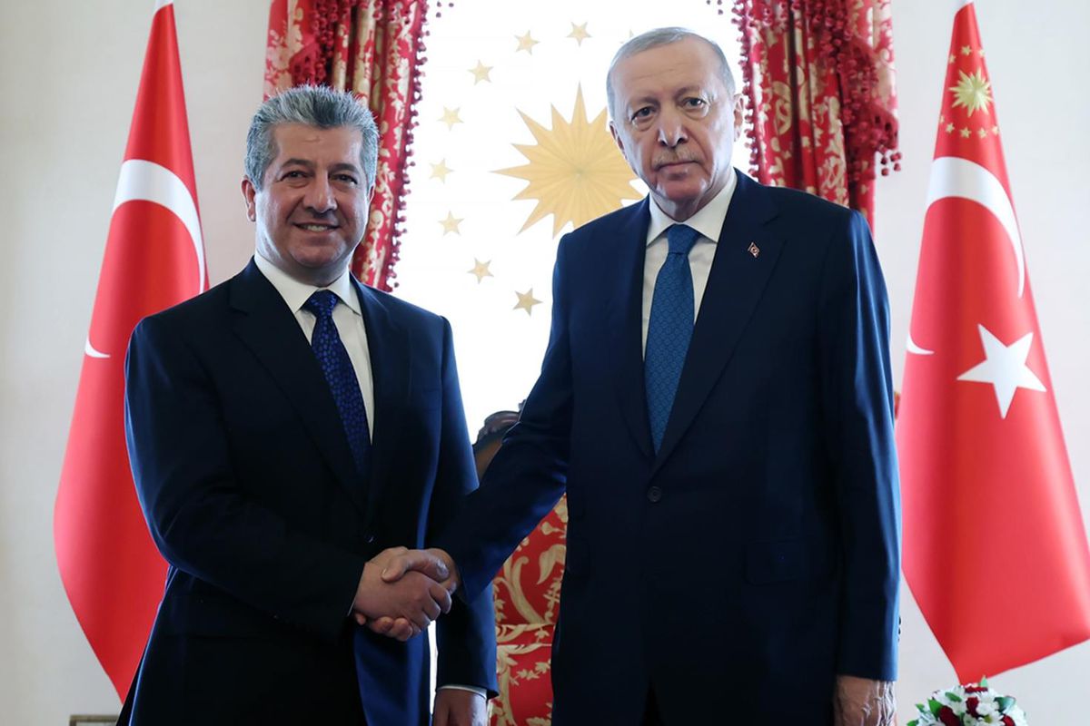 Cumhurbaşkanı Erdoğan, IKBY Başbakanı Mesrur Barzani'yi kabul etti