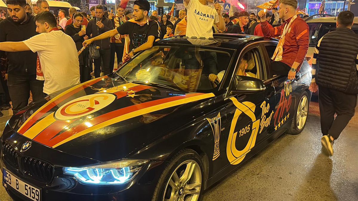 Edirne ve Tekirdağ'da Galatasaray taraftarları şampiyonluğu kutladı / Fotoğraf eklendi