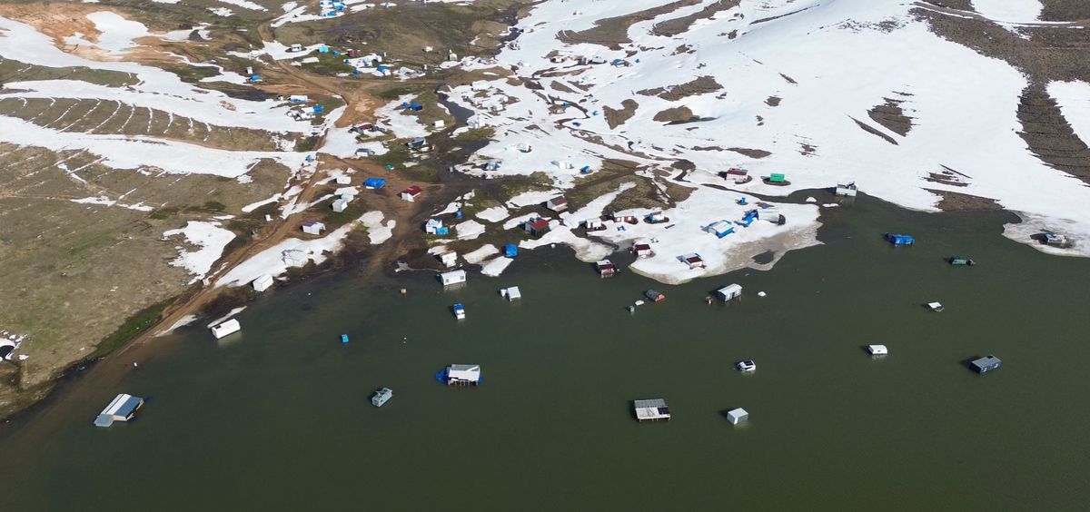 Erciyes Kayak Merkezi'nde Tekir Gölü suya kavuştu