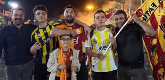 Fenerbahçeli taraftarlar da Galatasaraylıları yalnız bırakmadı