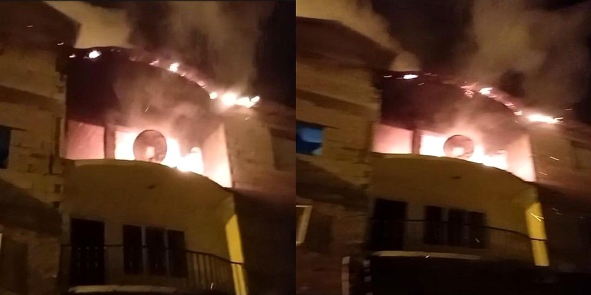 Hakkari'de korkutan ev yangını
