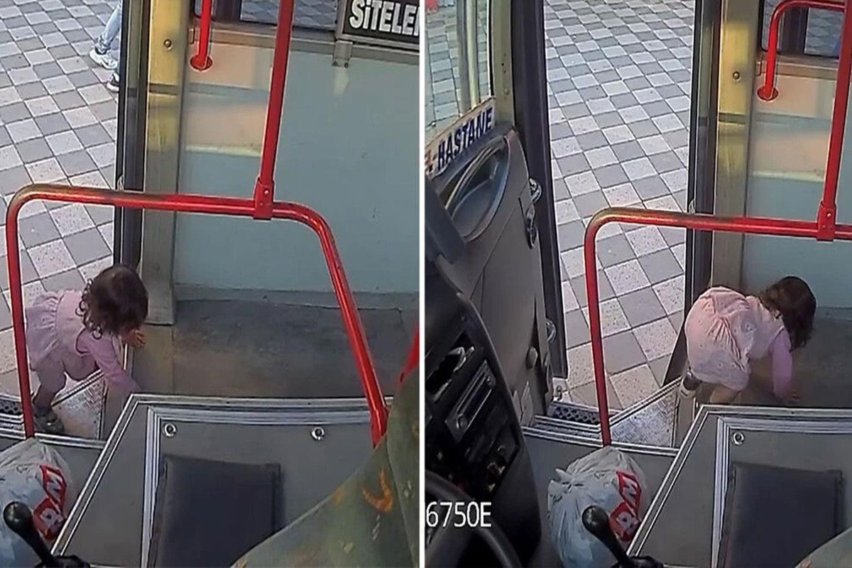 2 yaşındaki çocuk emekleyerek halk otobüsüne bindi, şoför evine giderken fark etti