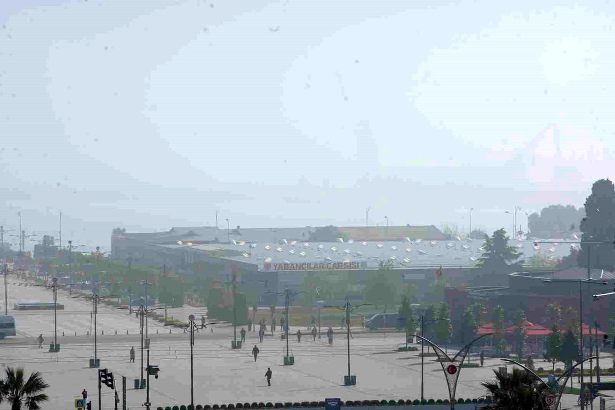 Samsun'da pus ve sis etkisini sürdürüyor