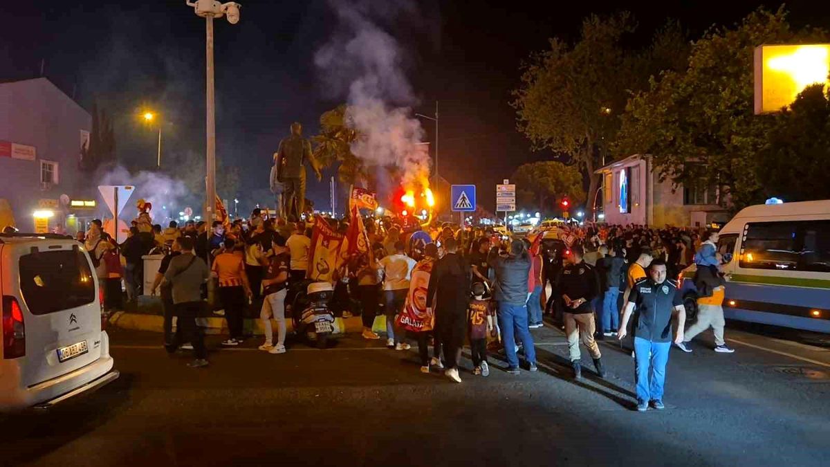 Tekirdağ'da Galatasaray şampiyonluğu coşkuyla kutlandı