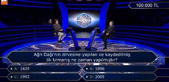 Ağrı Dağı'nın zirvesine yapılan ve kaydedilmiş ilk tırmanış ne zaman yapılmıştır?