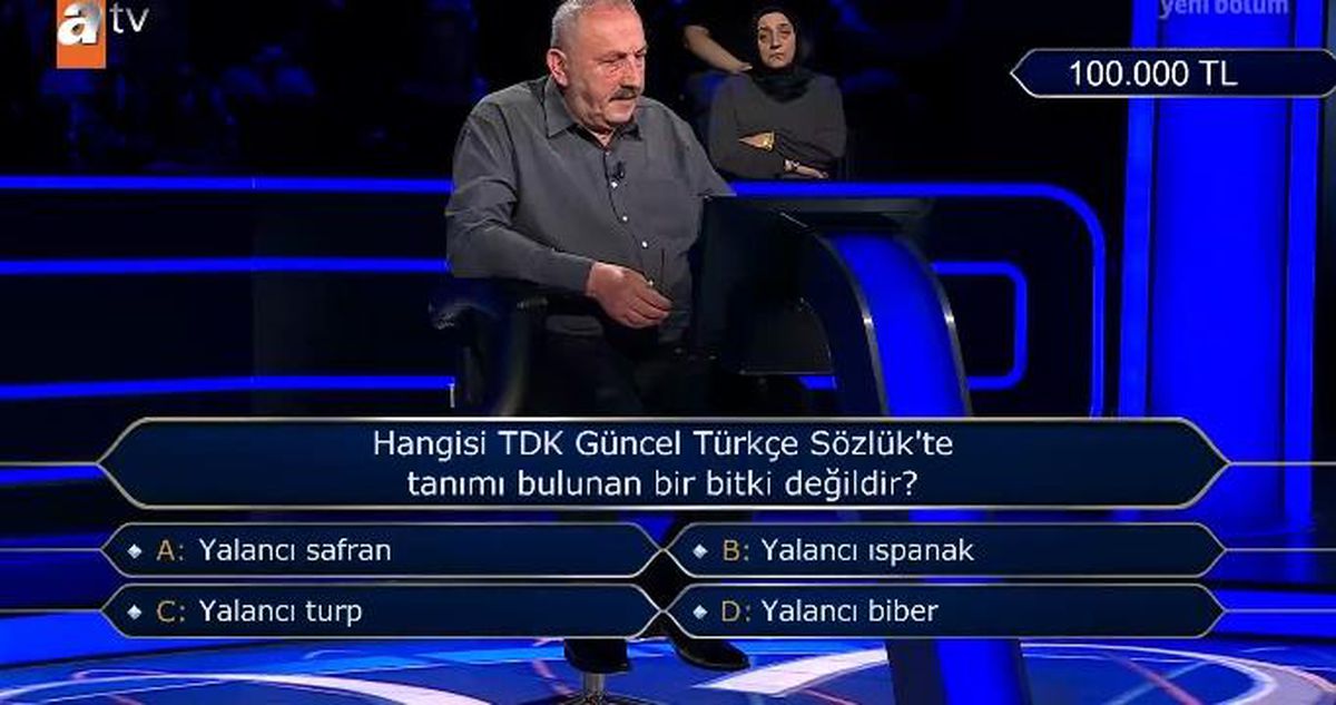 Hangisi TDK Güncel Türkçe Sözlük'te tanımı bulunan bir bitki değildir