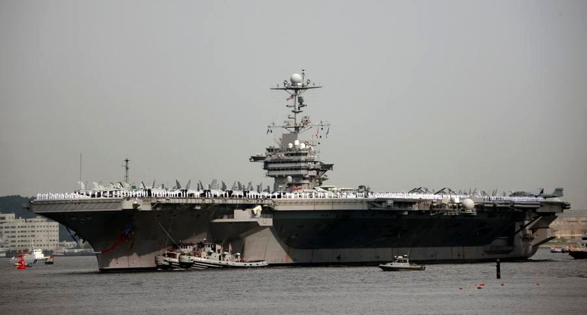 ABD Uçak Gemisi George Washington, Japonya'nın Yokosuka Kentinde Konuşlu Bulunduğu Deniz Üssünden Ayrıldı