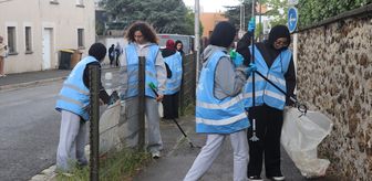 Fransa'da Müslümanlar, çevre temizliğine dikkati çekmek için 'Camiler Arası Temizlik Yürüyüşü' düzenledi