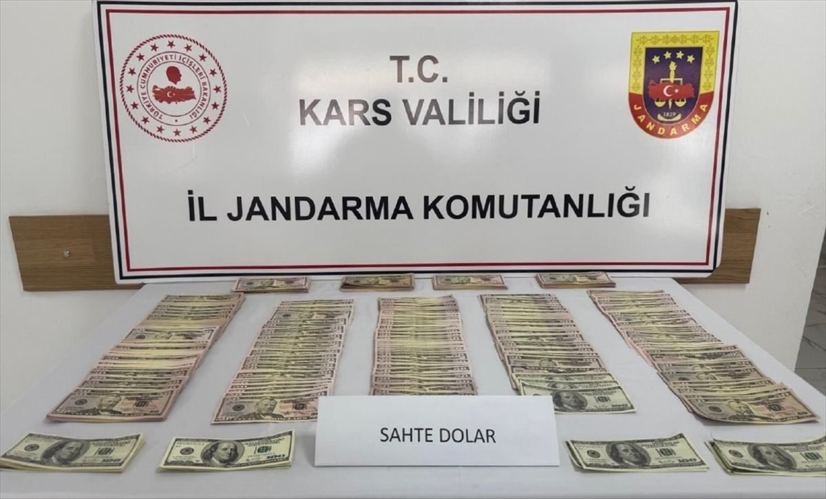 Kars'ta Kurban Bayramı öncesi sahte 51 bin 400 dolar ele geçirildi