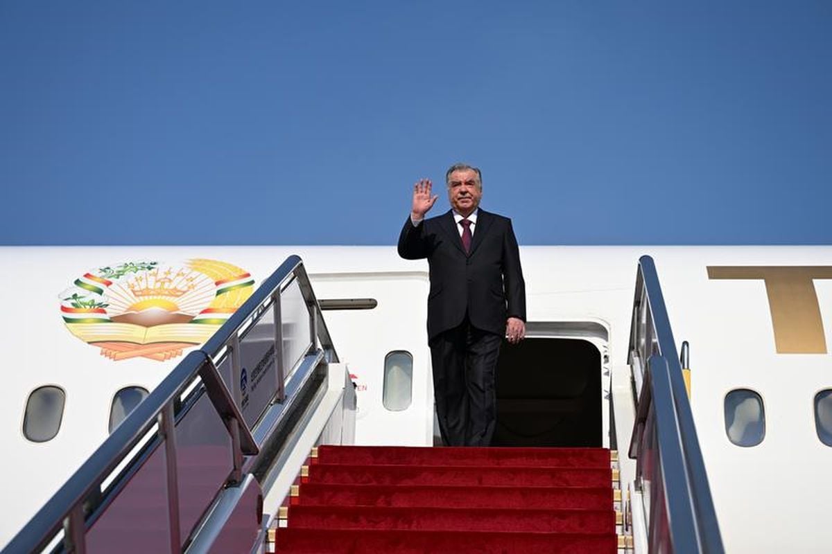 Tacikistan Cumhurbaşkanı İmamali Rahman, Çin'de