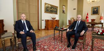 TBMM Başkanı Kurtulmuş, Emniyet Genel Müdürü Fidan'ı kabul etti