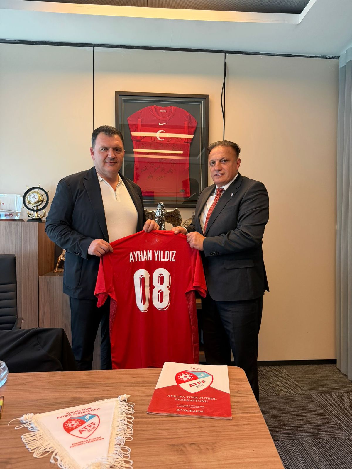 Avrupa Türk Futbol Federasyonu'ndan TFF'ye ziyaret