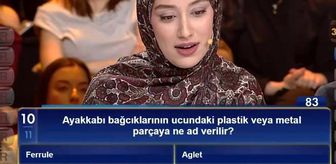 Ayakkabı bağcıklarının ucundaki plastik veya metal parçaya ne ad verilir?