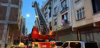 Bağcılar'da apartman dairesinde çıkan yangın hasara neden oldu