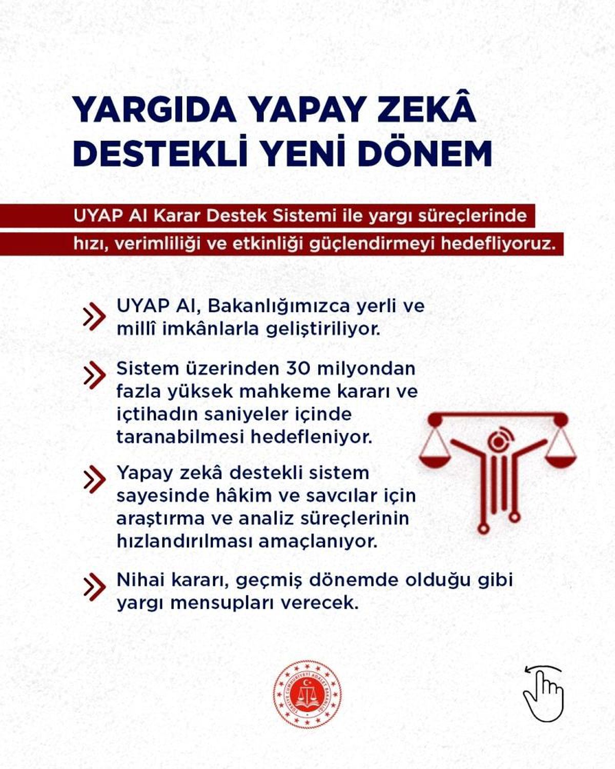 Yargıda yeni dönem: UYAP AI Karar Destek Sistemi geliyor