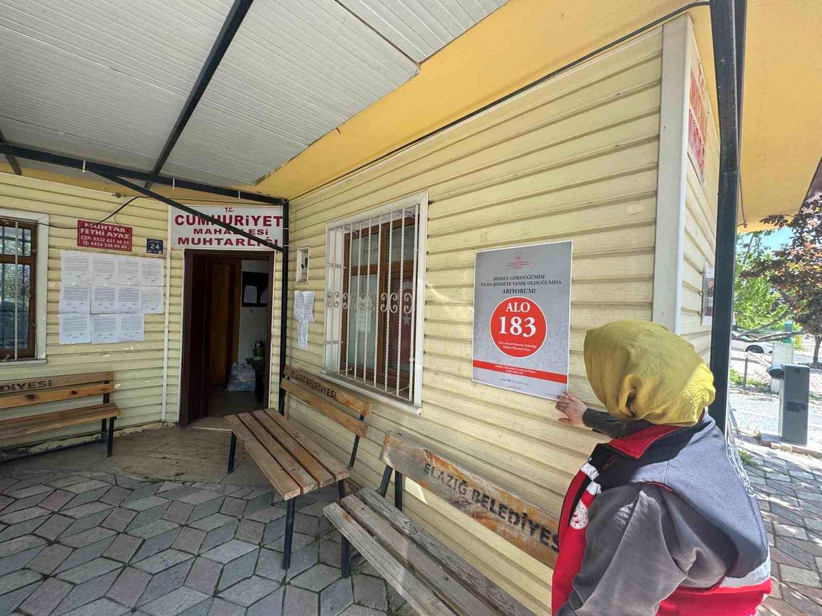 Elazığ'da kadına yönelik şiddetle mücadele çalışması