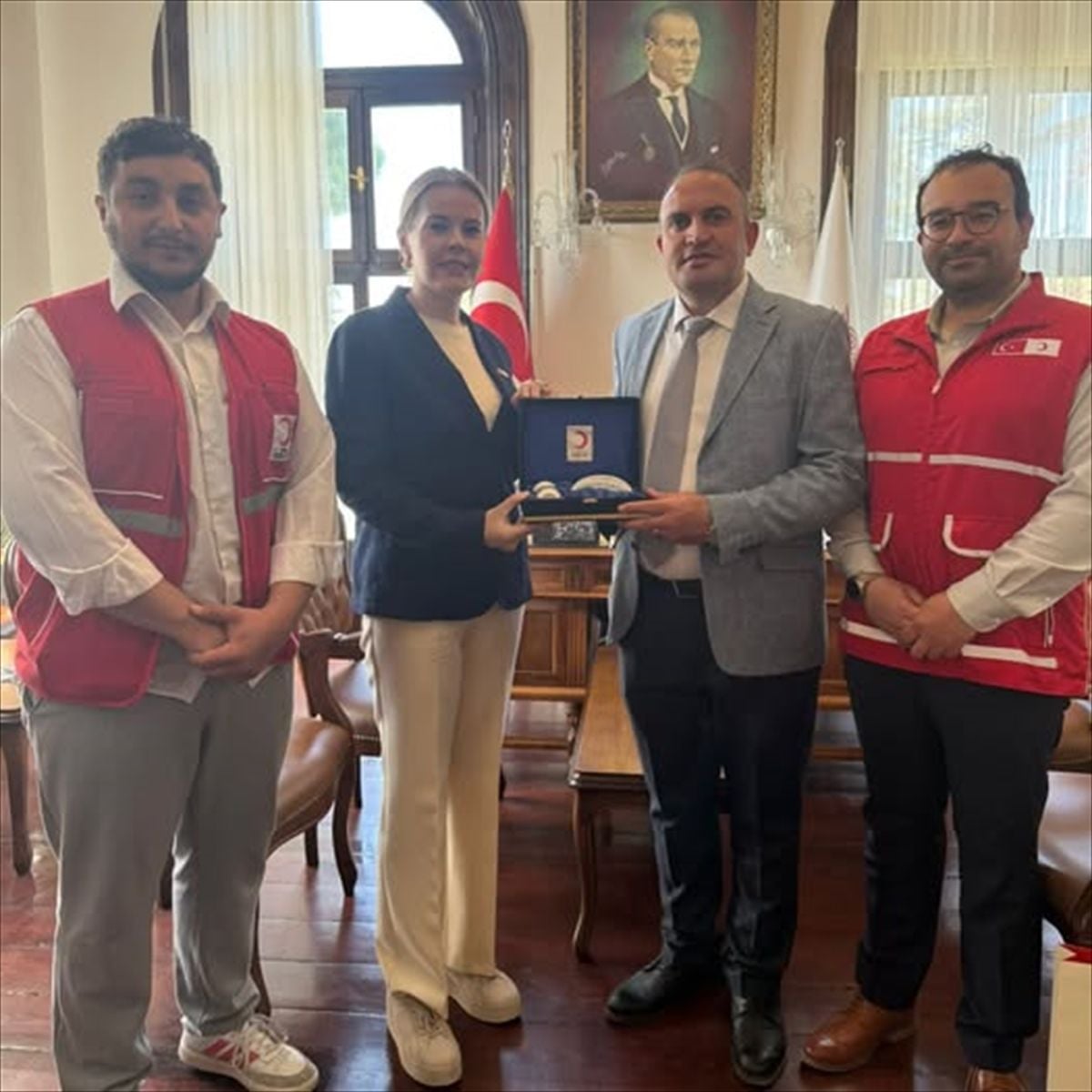 Kızılay heyetinden Edirne Belediyesine ziyaret
