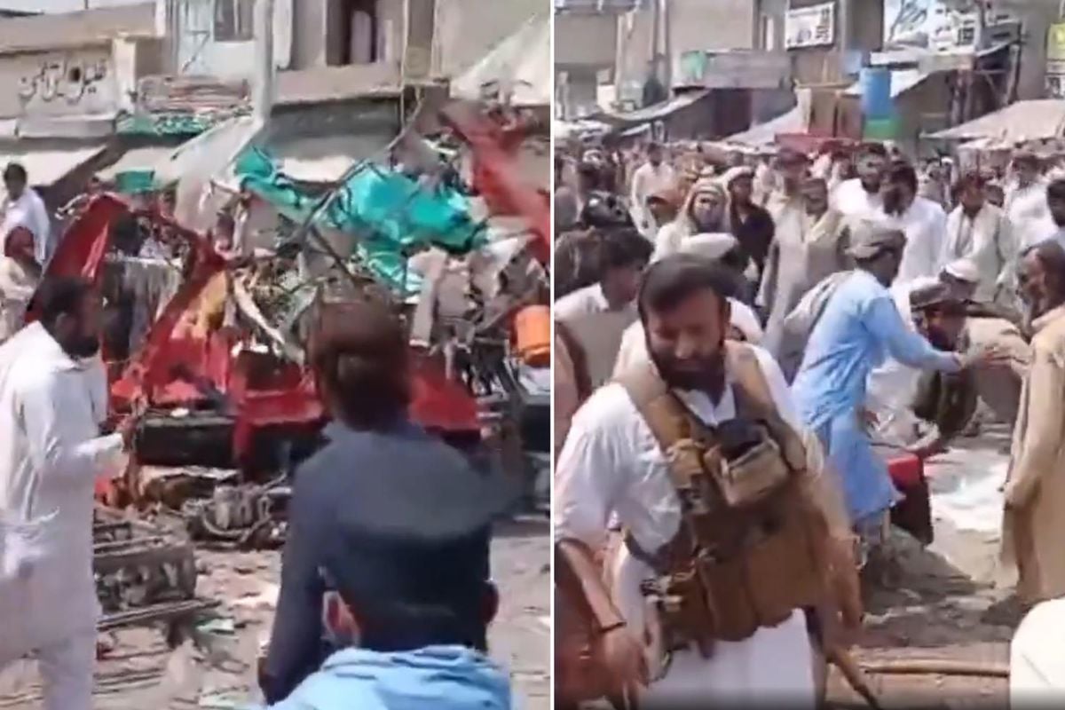 Pakistan'da pazar yerinde patlama! 2'si polis 9 kişi hayatını kaybetti