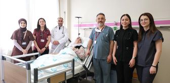 Sivas'ta bir hastanın göğsünden 7 kilo 750 gramlık tümör çıkarıldı