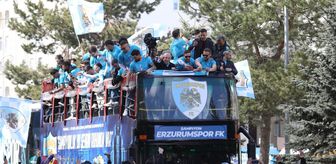 Süper Lig'e yükselen Erzurumspor FK, 1. Lig tarihinin puan rekorunu kırdı