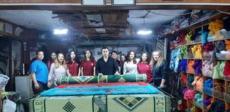 Tire'de lise öğrencileri keçeciliği öğrendi