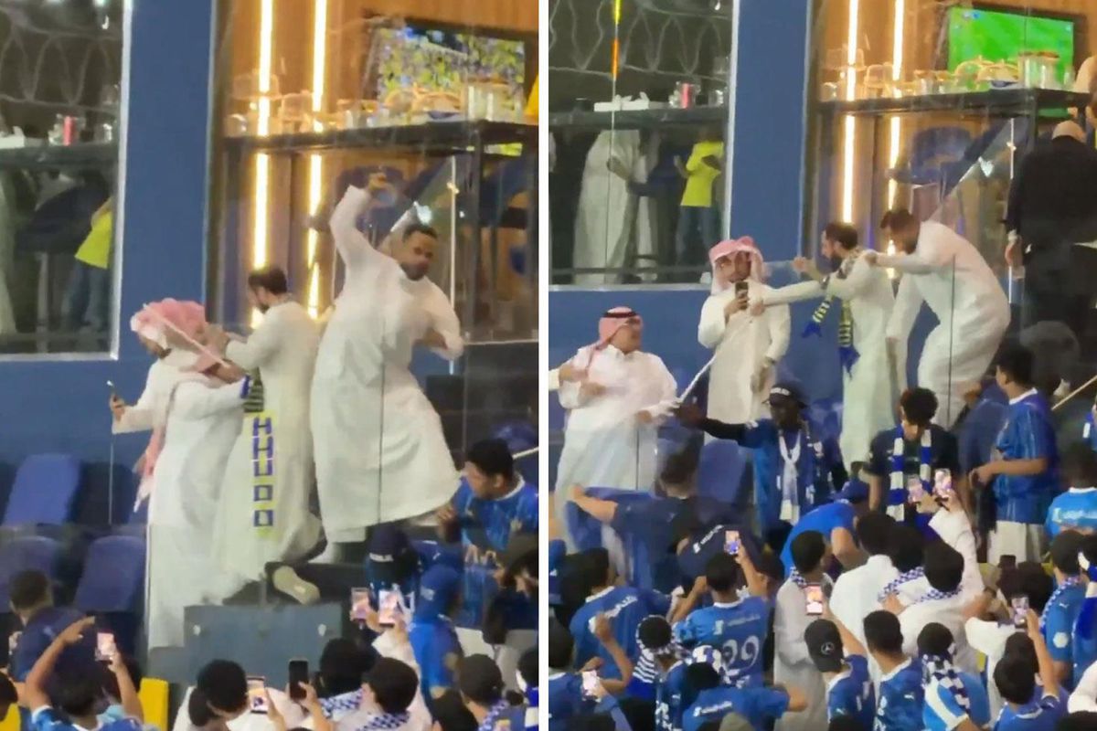 Al-Nassr taraftarları, Al-Hilal’in VIP tribününe sopalarla saldırdı