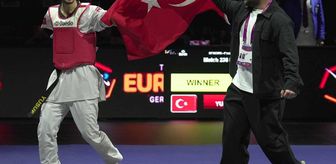 Bakan Yardımcısı Hamza Yerlikaya, Avrupa şampiyonu Yusuf Yünaçtı'yı tebrik etti
