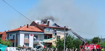 Balıkesir'de baca temizliği sırasında çıkan yangın söndürüldü