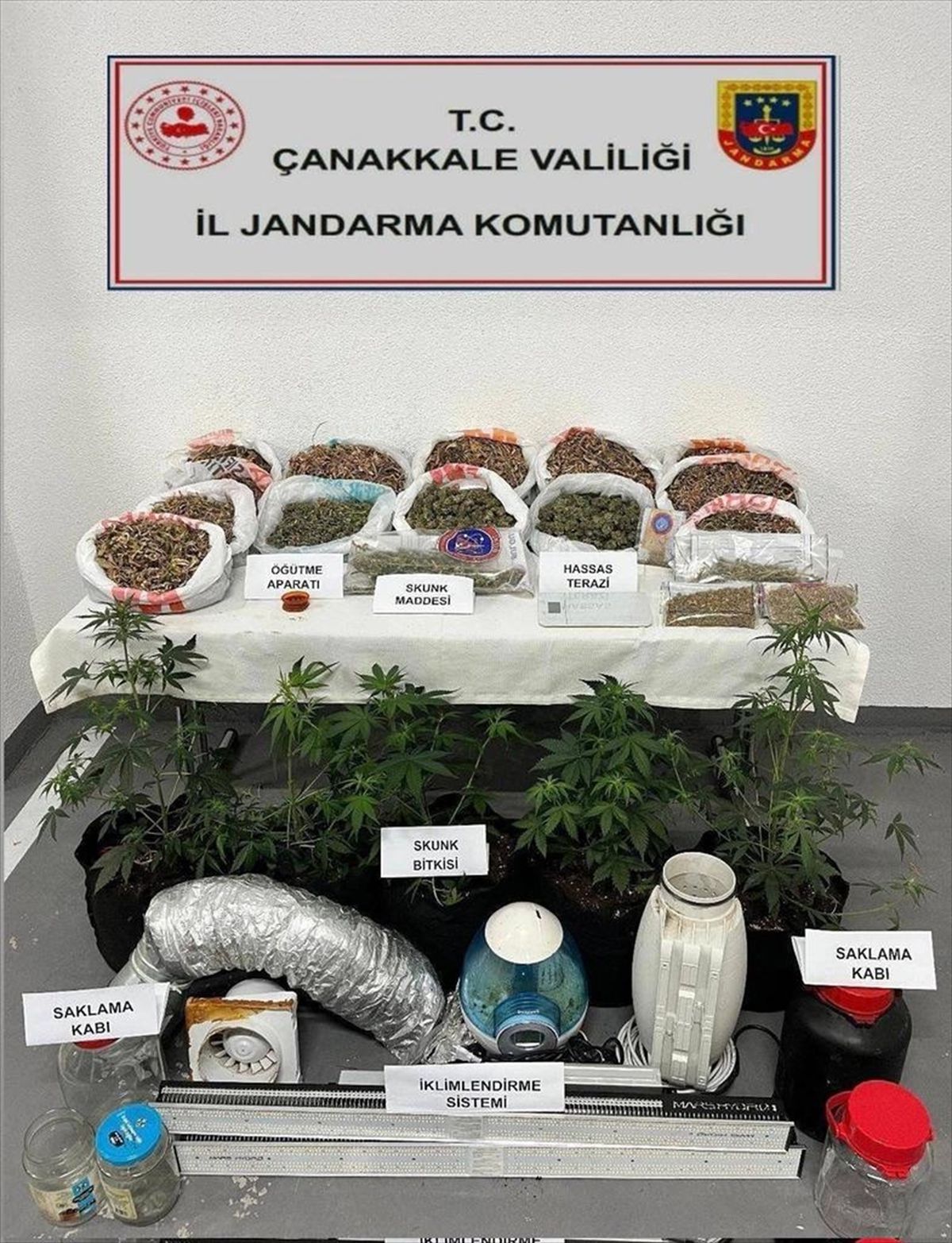 Çanakkale'de uyuşturucu operasyonunda 2 zanlı yakalandı