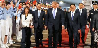 8,5 yıl sonra Çin'e ayak basan Trump, karşılama törenini görünce şaşırdı