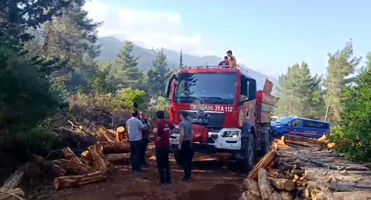 Hatay'ın Kırıkhan ilçesinde orman yangını kısa sürede söndürüldü
